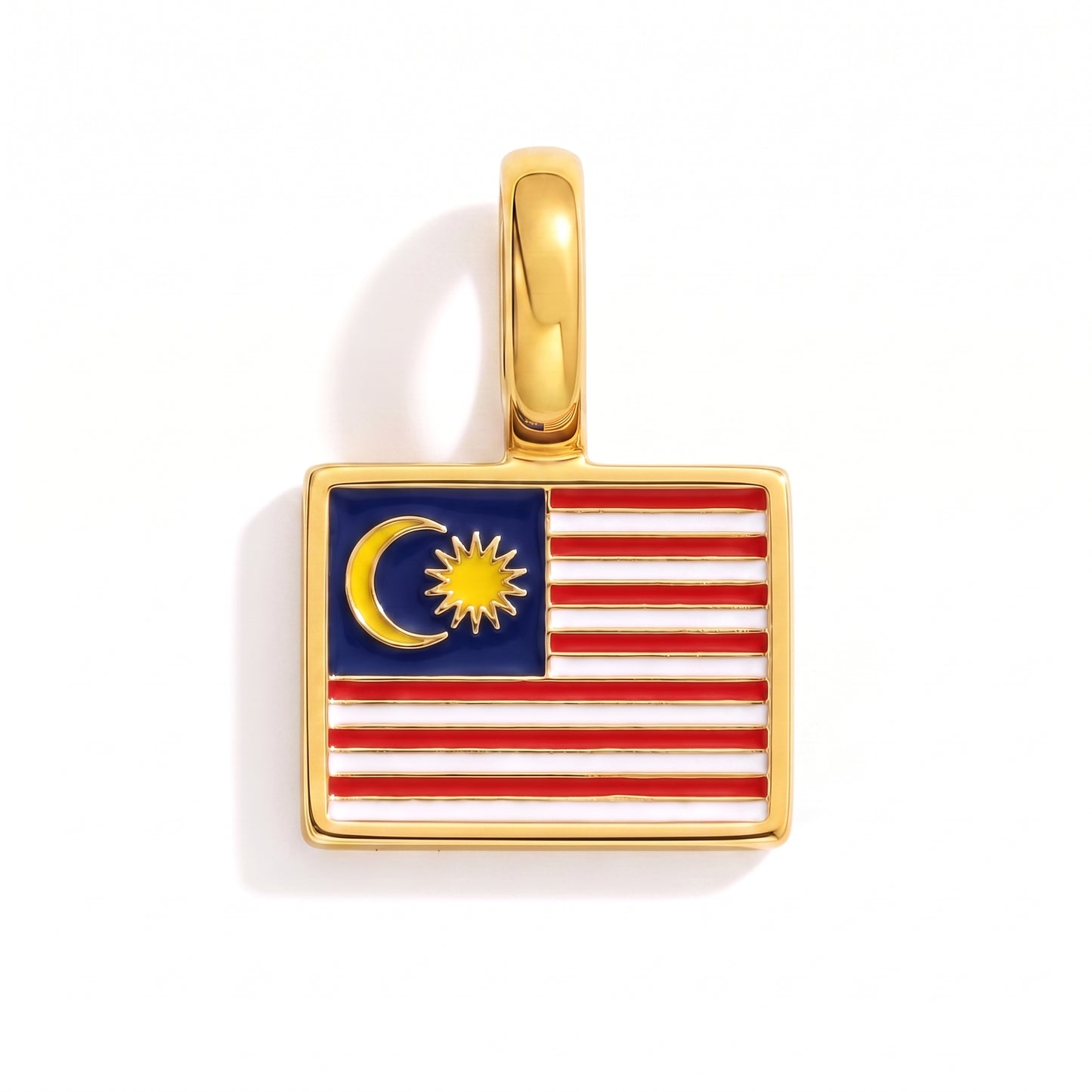 Charm - Flagge Eckig – Gold