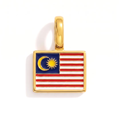 Charm - Flagge Eckig – Gold
