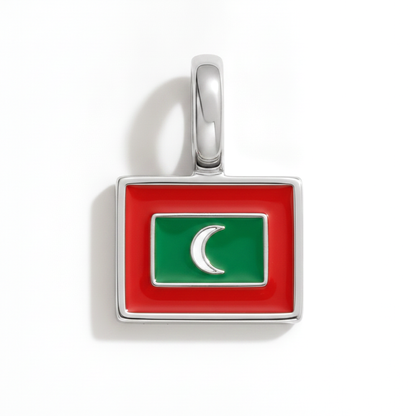 Charm - Flagge Eckig – Silber