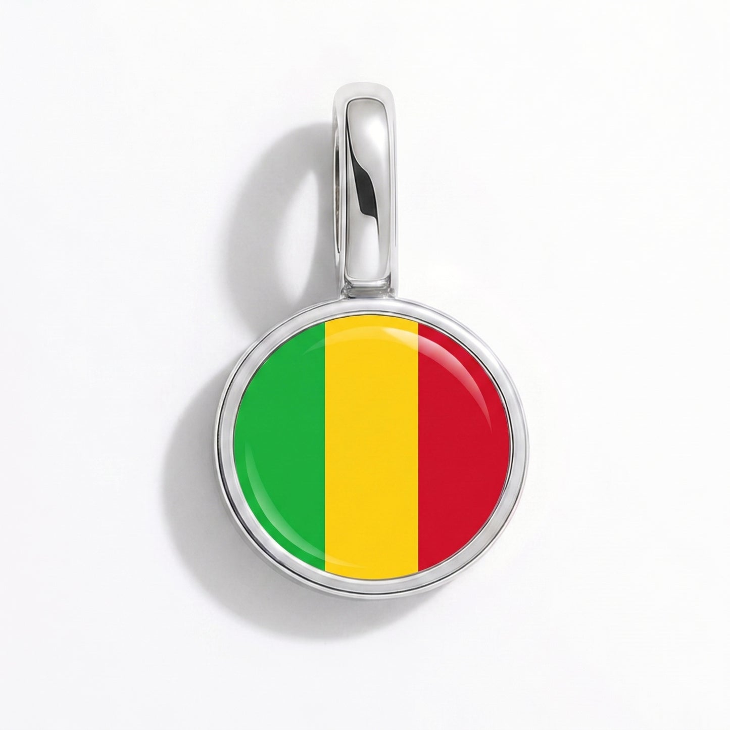 Mali Flagge – Charm Silber