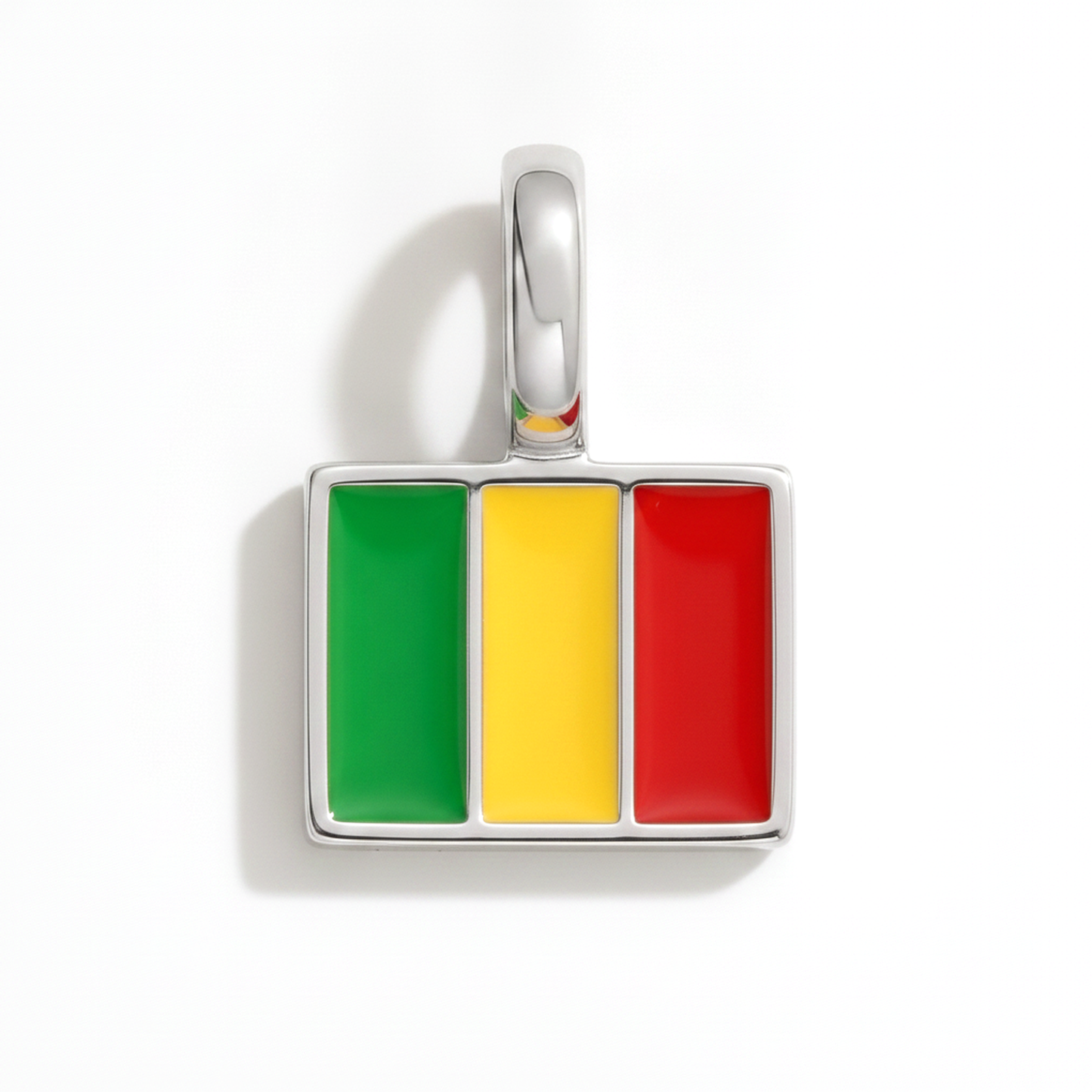 Charm - Flagge Eckig – Silber