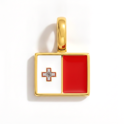 Charm - Flagge Eckig – Gold