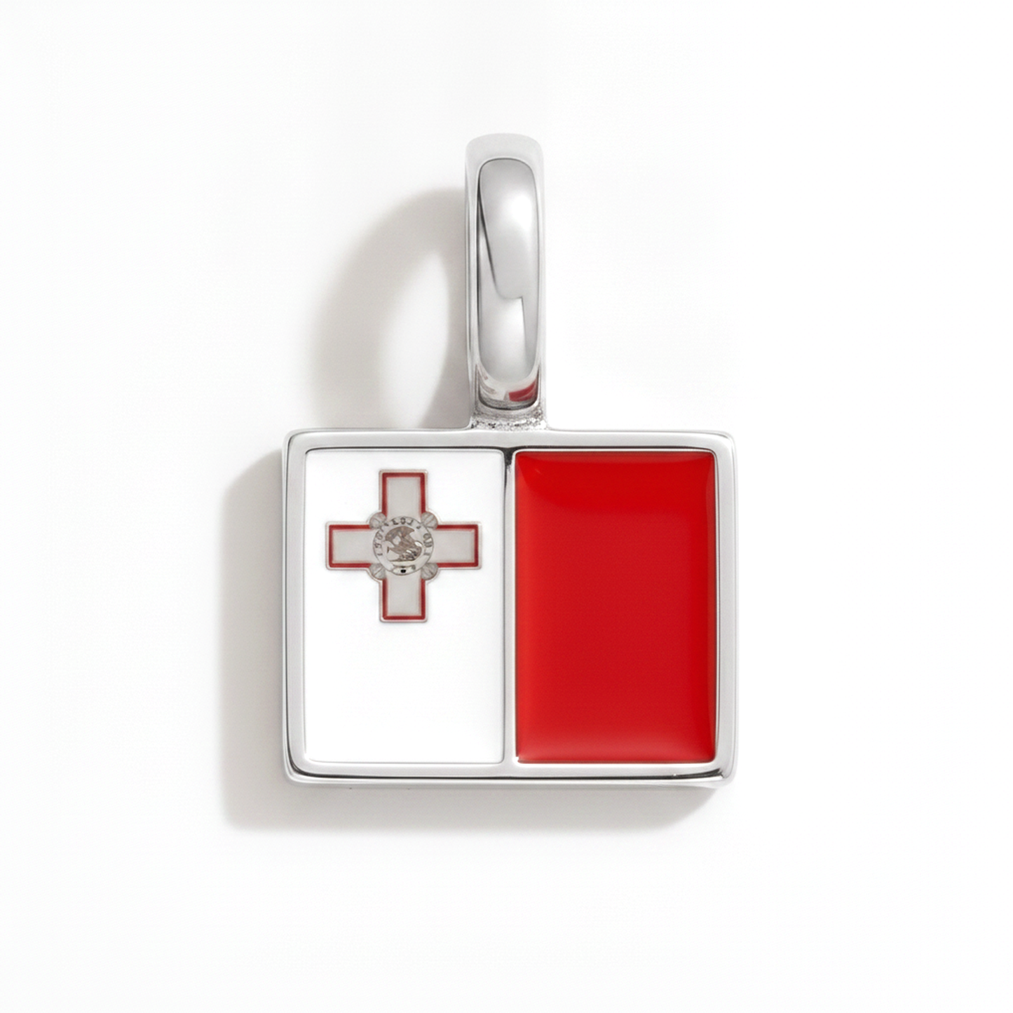 Charm - Flagge Eckig – Silber
