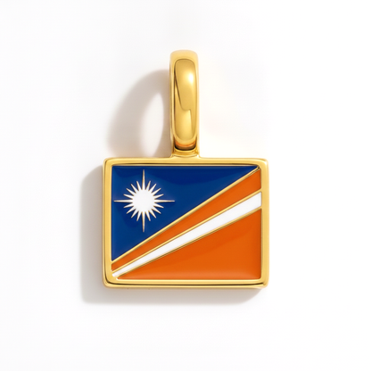 Charm - Flagge Eckig – Gold