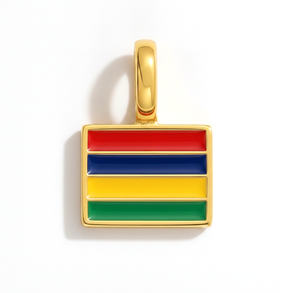 Charm - Flagge Eckig – Gold