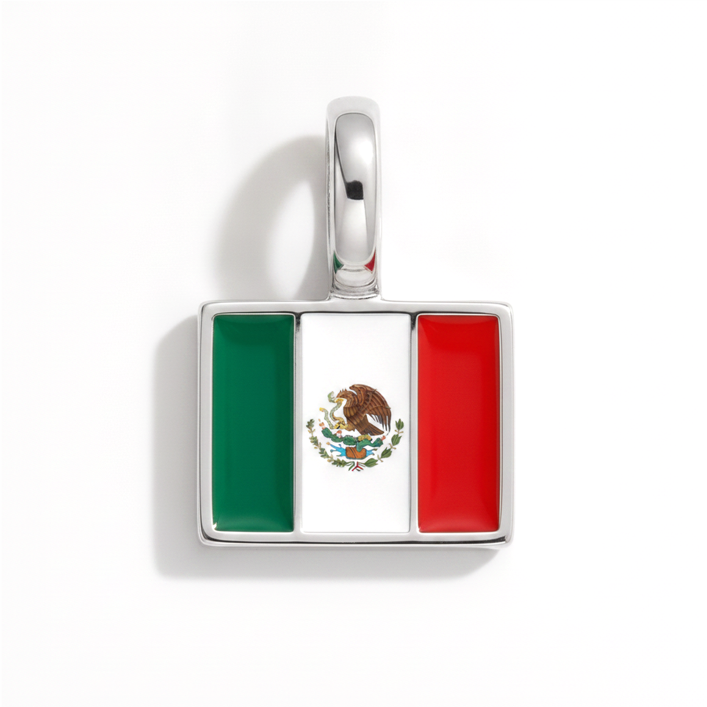 Charm - Flagge Eckig – Silber