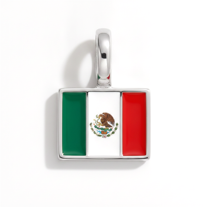 Charm - Flagge Eckig – Silber