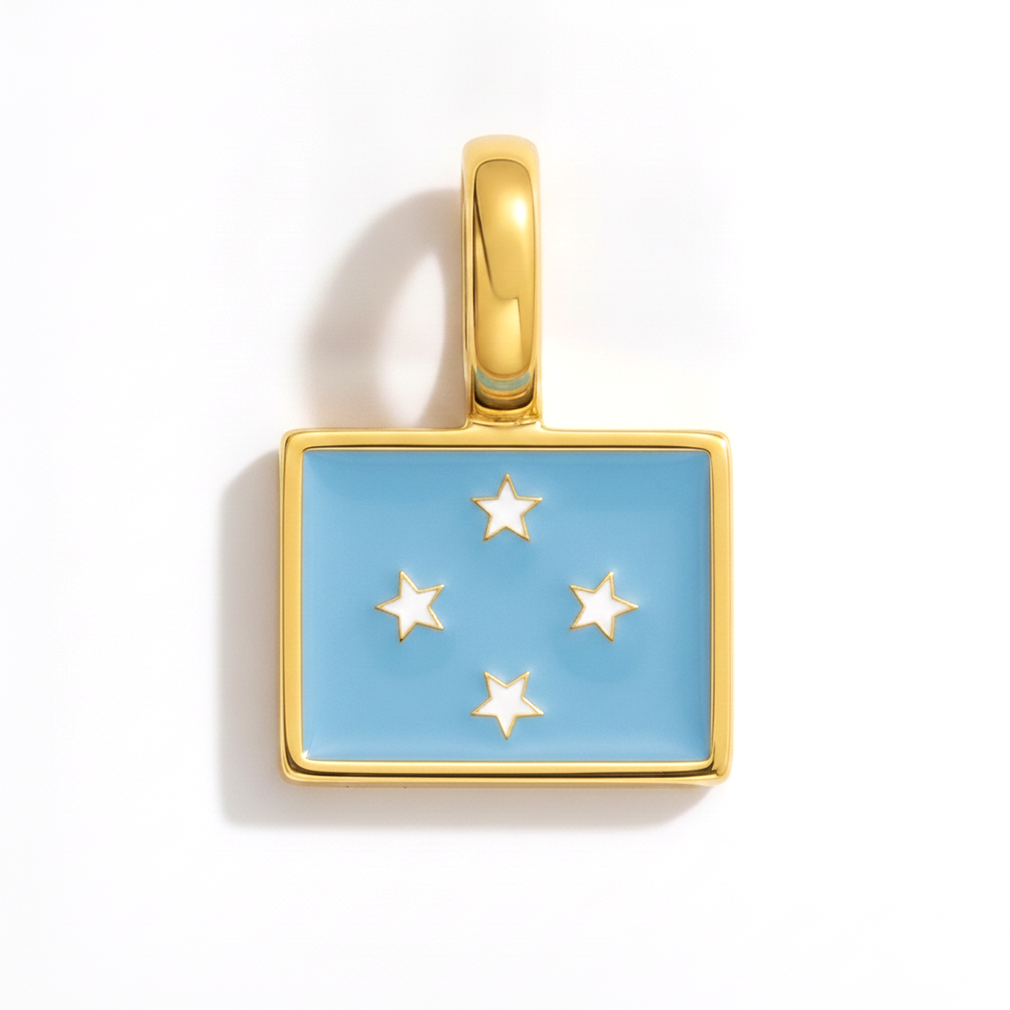 Charm - Flagge Eckig – Gold
