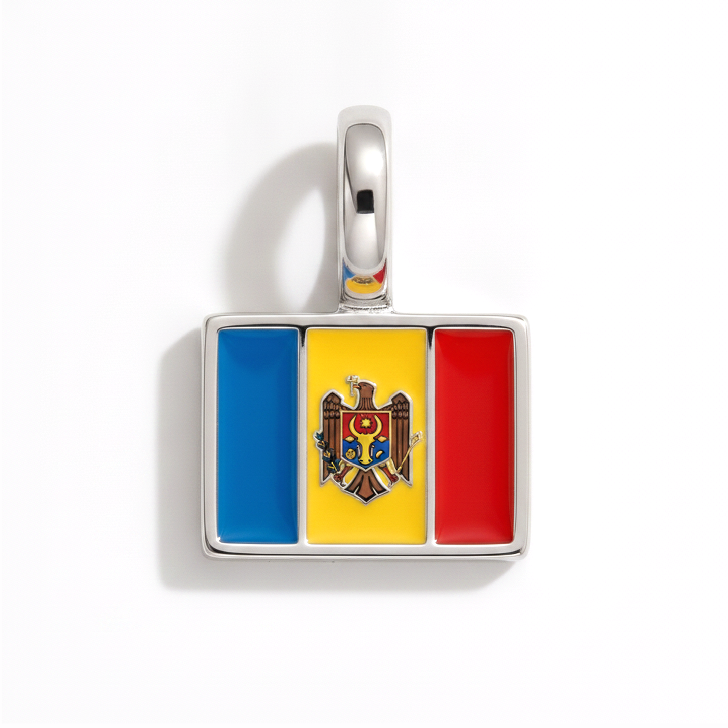 Charm - Flagge Eckig – Silber