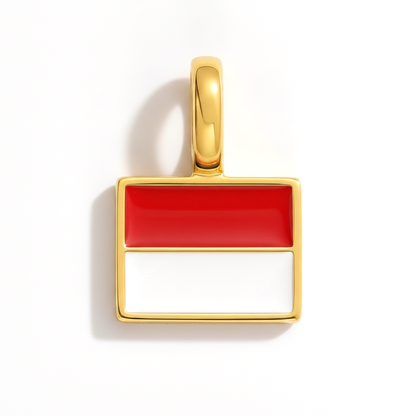 Charm - Flagge Eckig – Gold