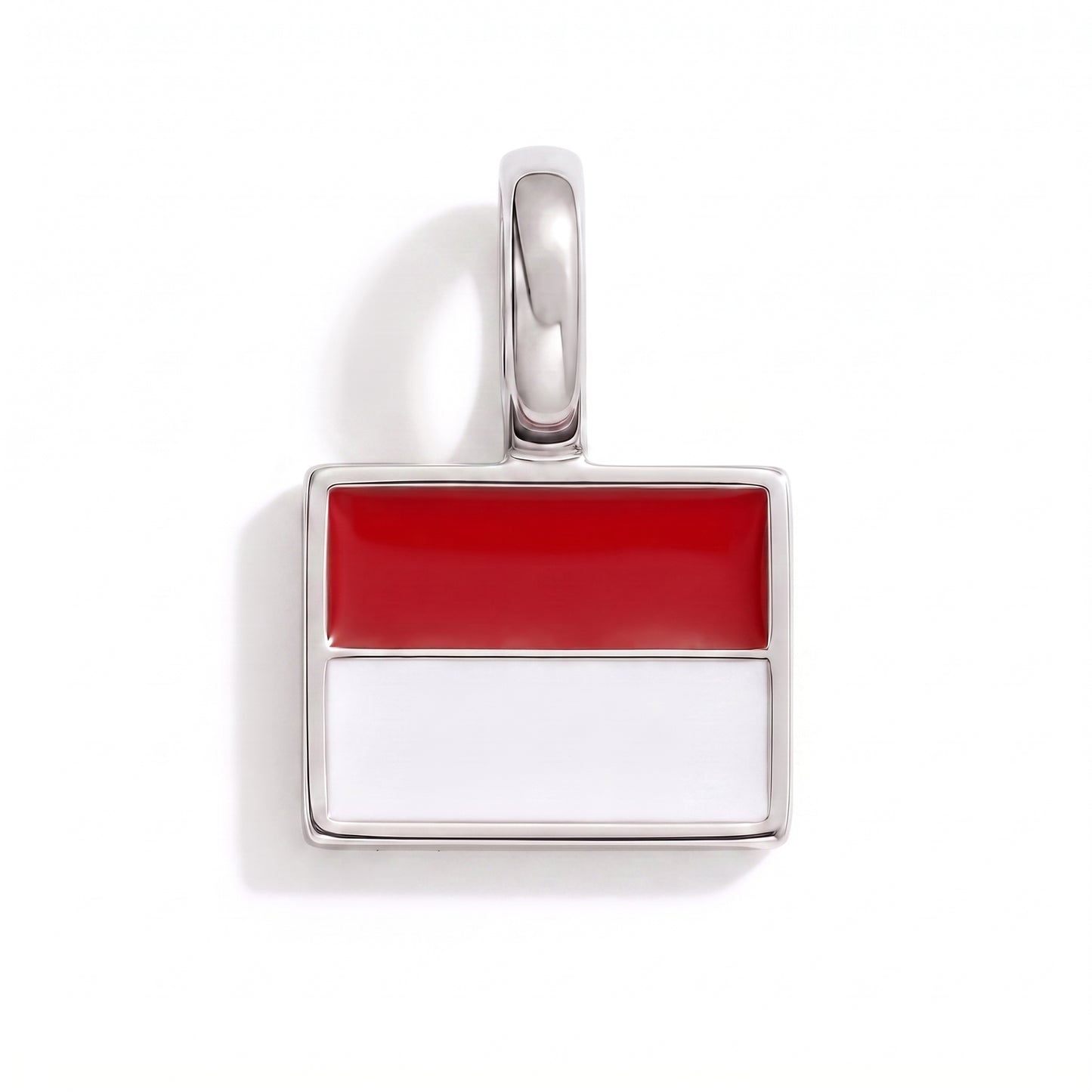 Charm - Flagge Eckig – Silber