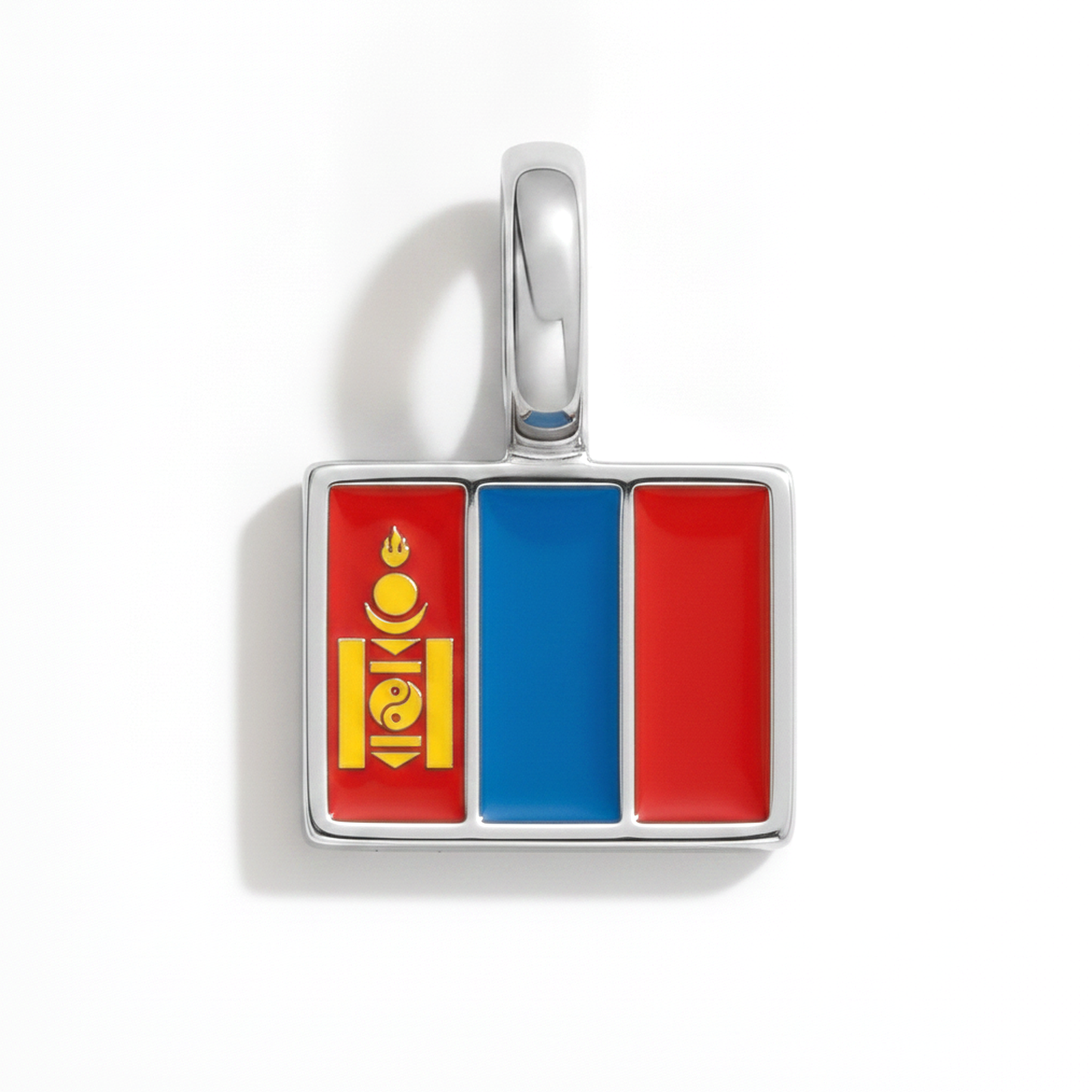 Charm - Flagge Eckig – Silber