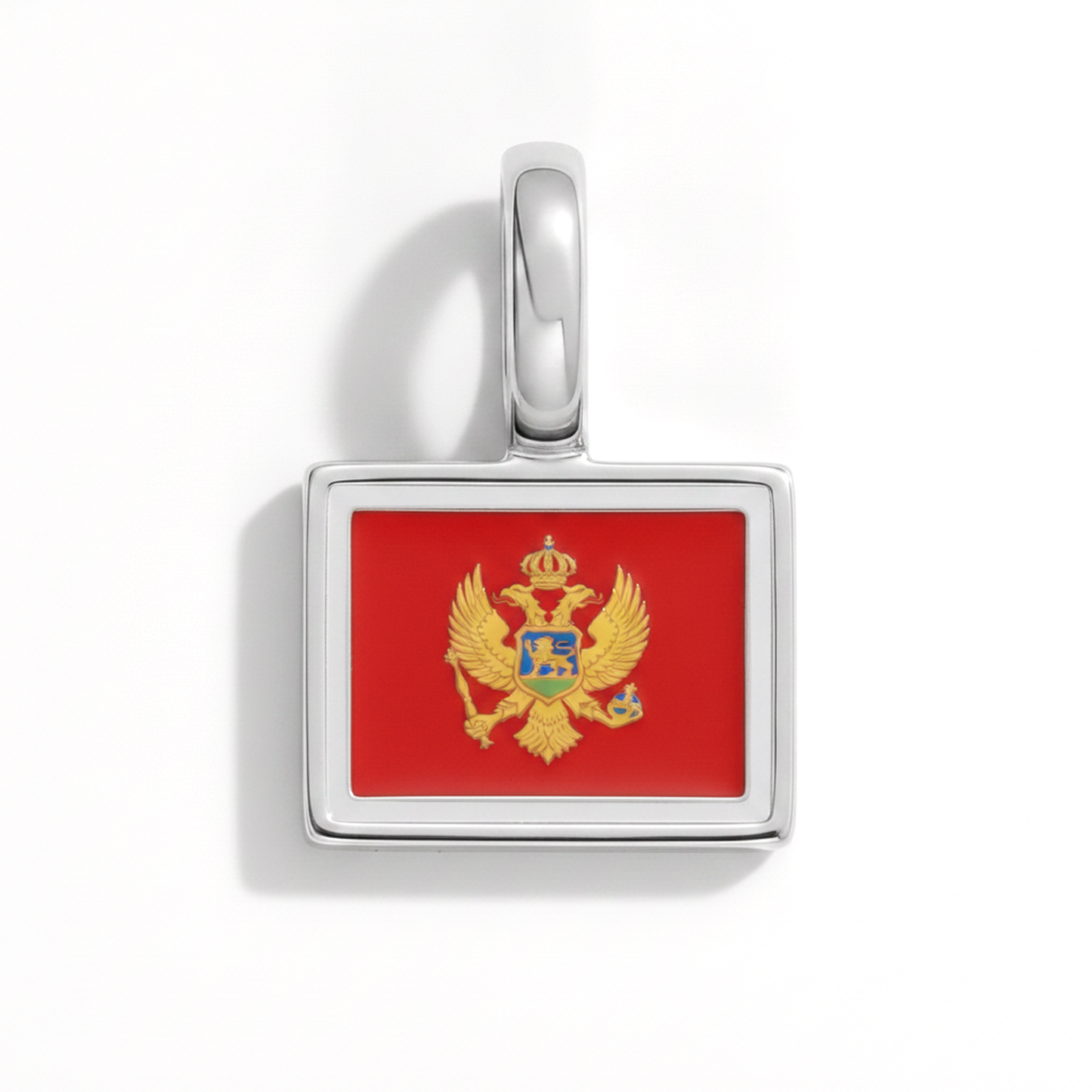 Charm - Flagge Eckig – Silber