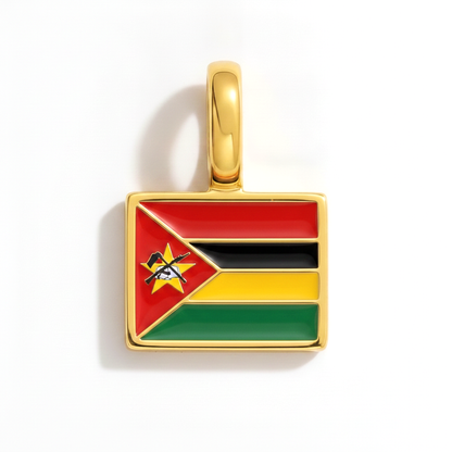 Charm - Flagge Eckig – Gold