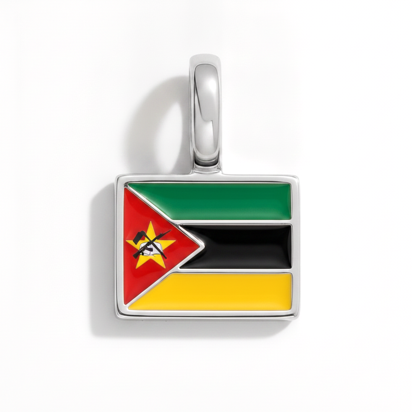 Charm - Flagge Eckig – Silber