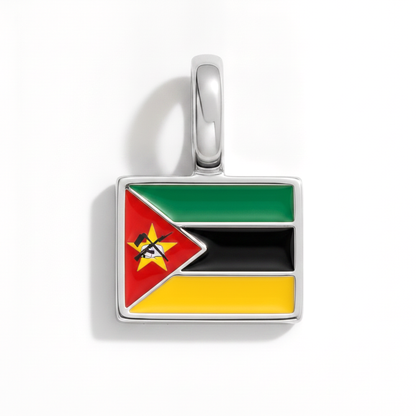 Charm - Flagge Eckig – Silber