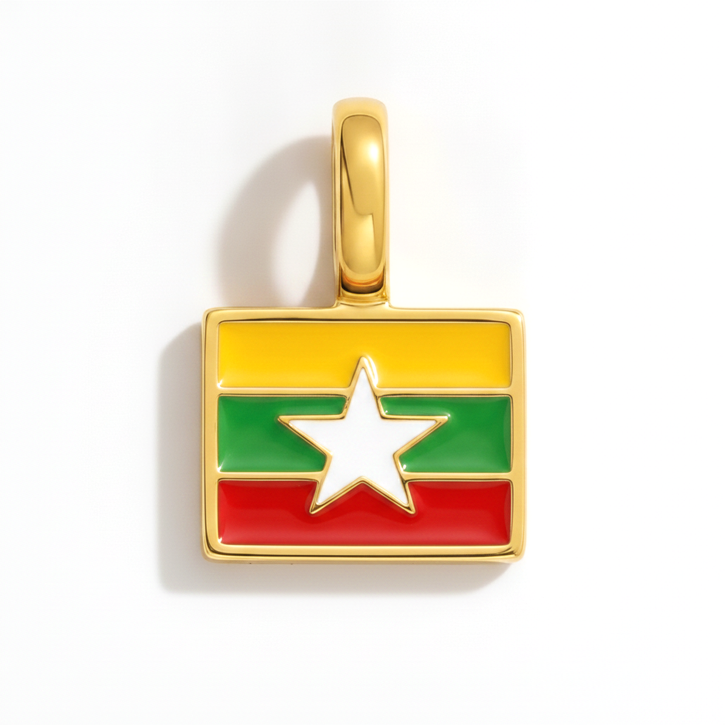Charm - Flagge Eckig – Gold