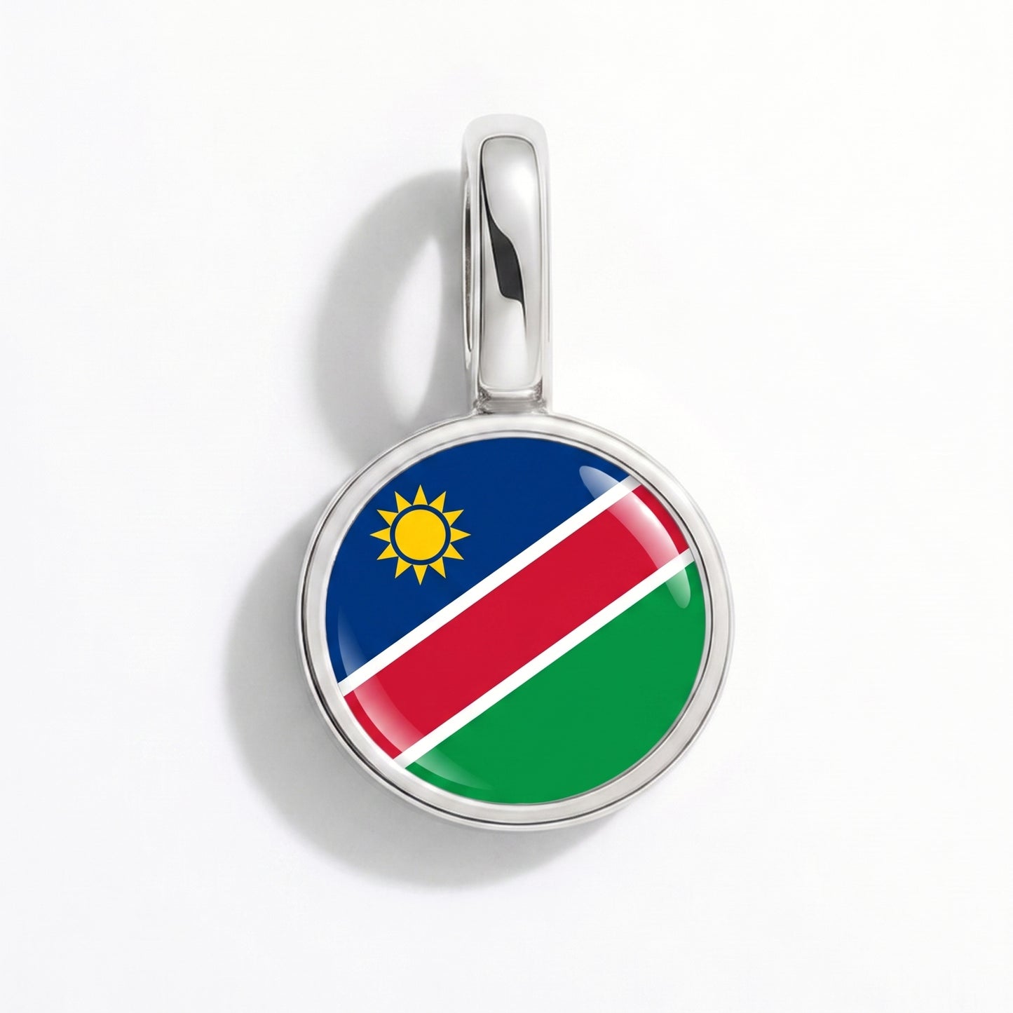 Namibia Flagge – Charm Silber