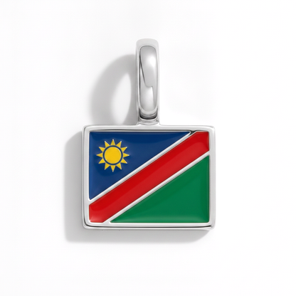 Charm - Flagge Eckig – Silber