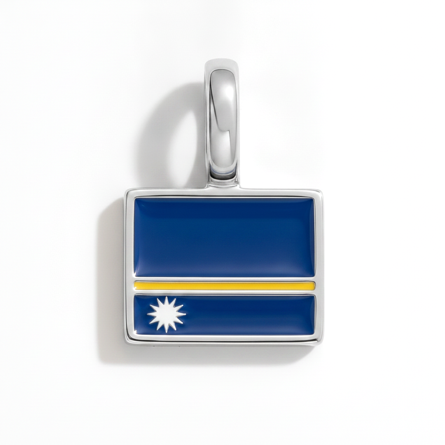 Charm - Flagge Eckig – Silber