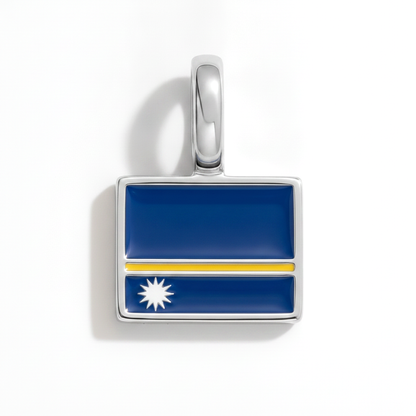 Charm - Flagge Eckig – Silber