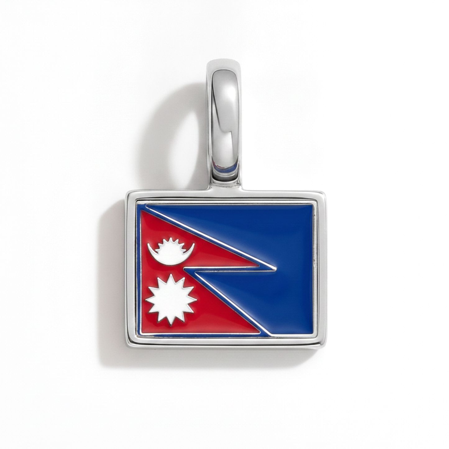 Charm - Flagge Eckig – Silber