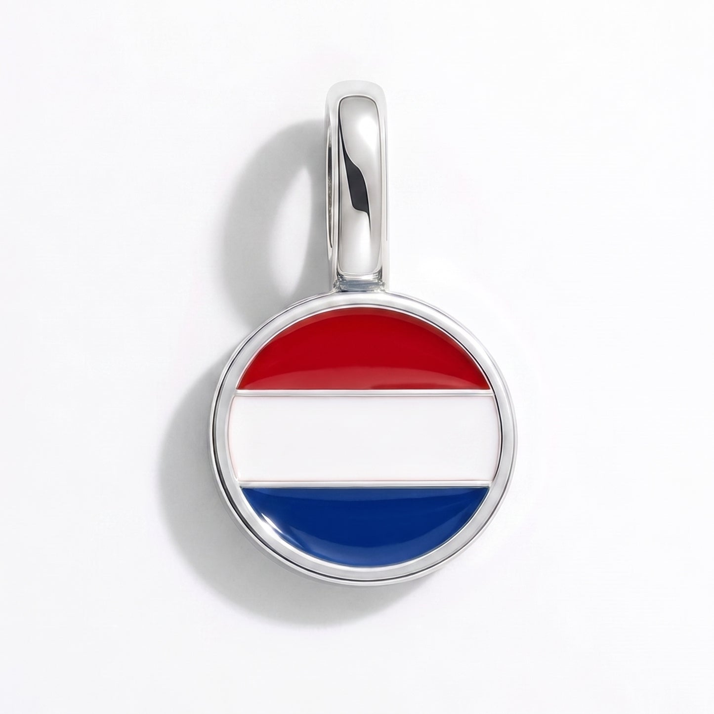 Niederlande Flagge – Charm Silber