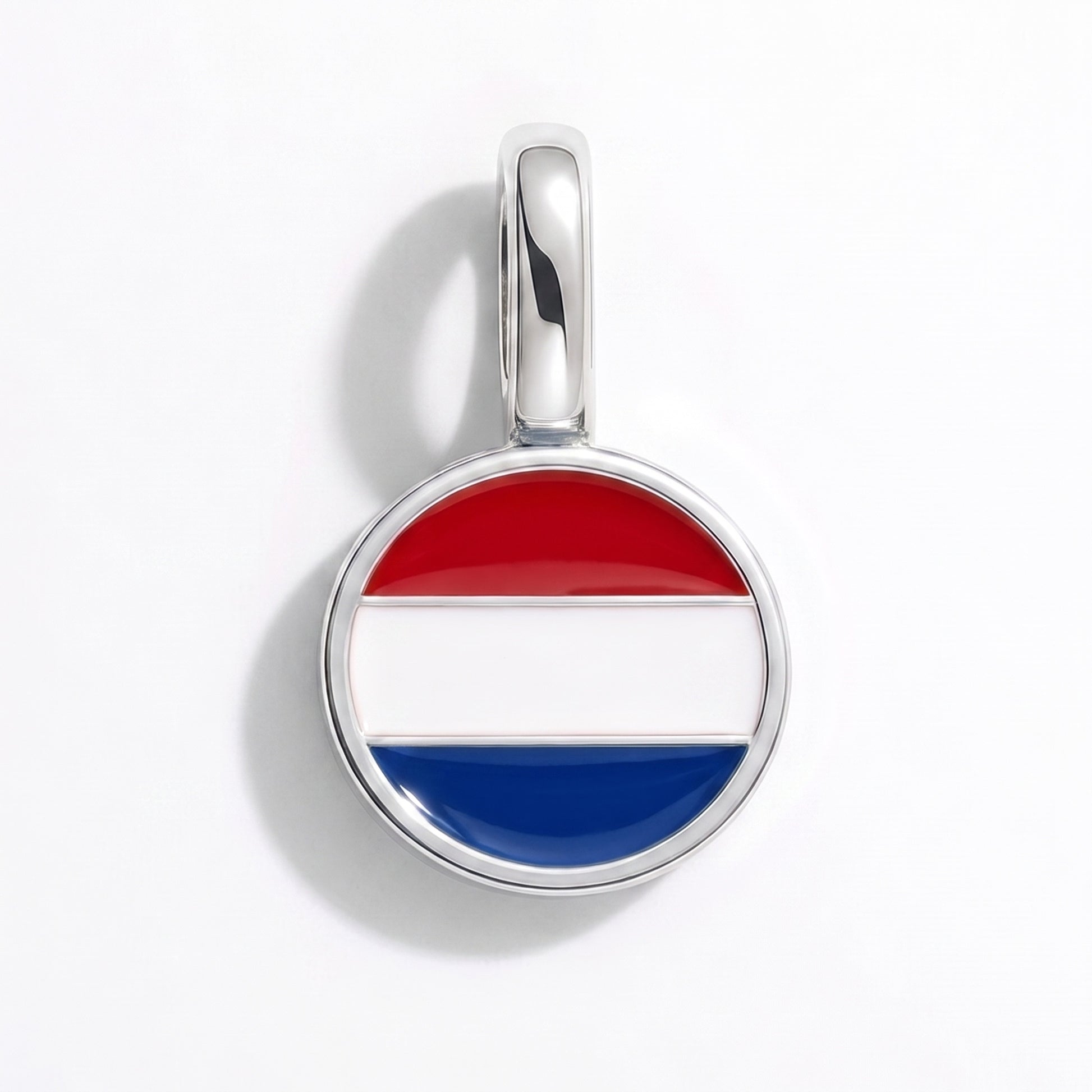 Niederlande Flagge – Charm Silber