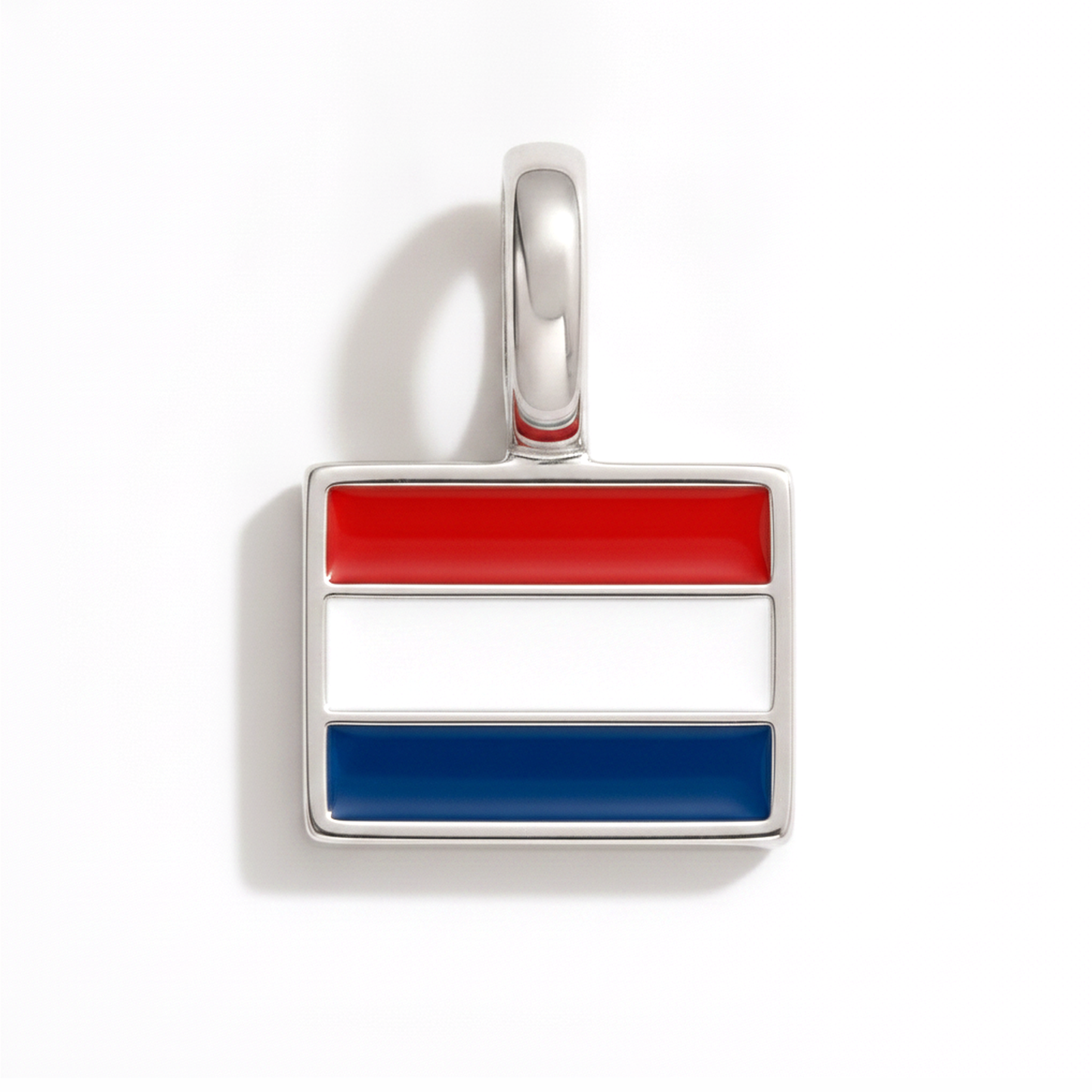 Charm - Flagge Eckig – Silber