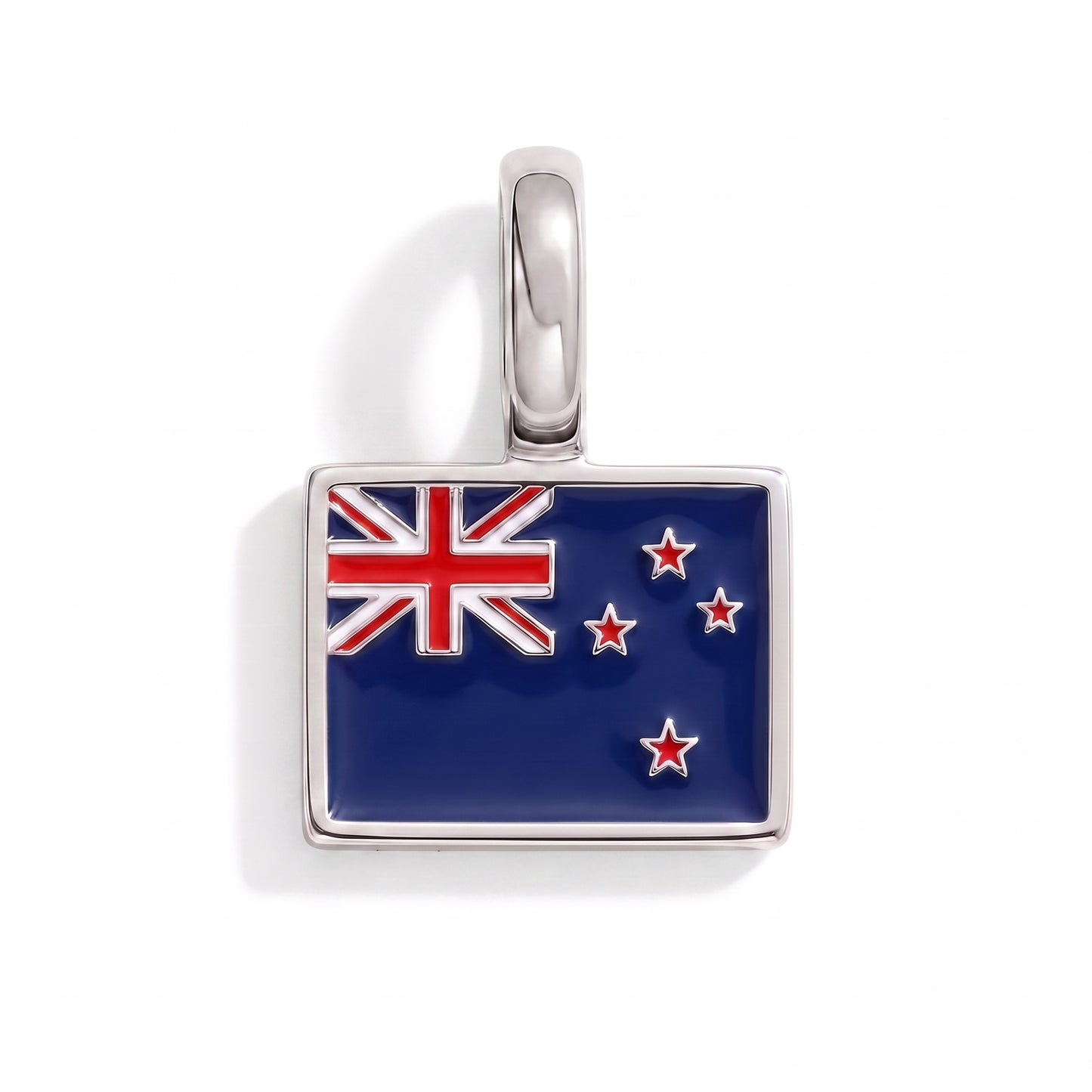 Charm - Flagge Eckig – Silber