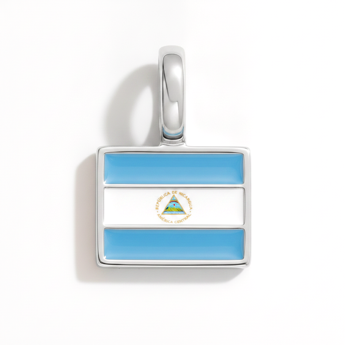 Charm - Flagge Eckig – Silber
