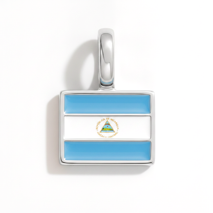 Charm - Flagge Eckig – Silber