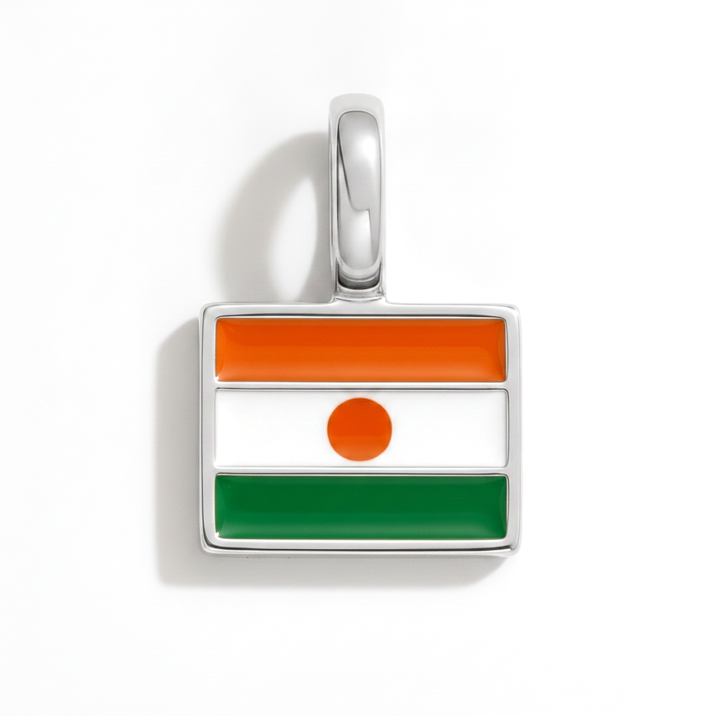 Charm - Flagge Eckig – Silber