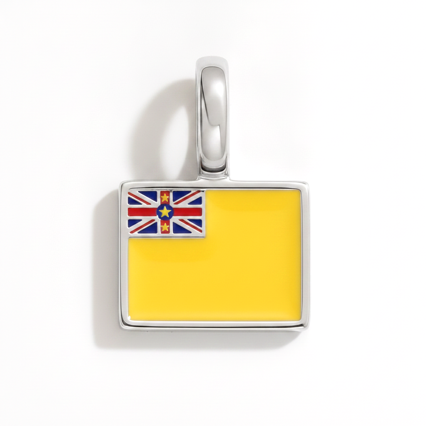 Charm - Flagge Eckig – Silber