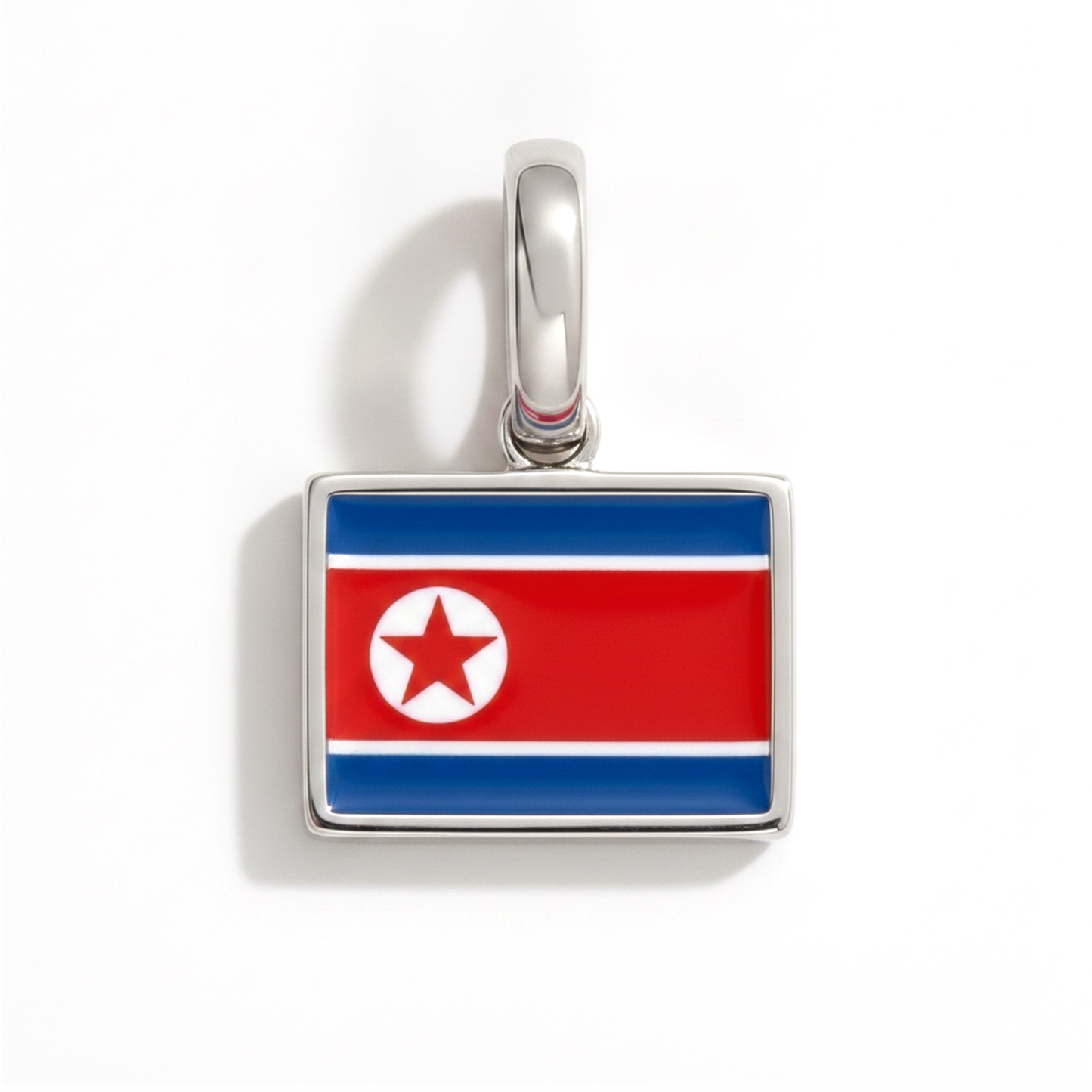 Charm - Flagge Eckig – Silber