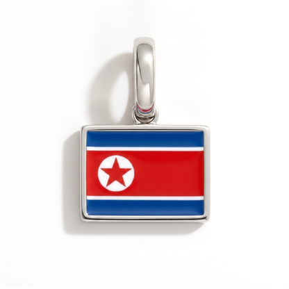 Charm - Flagge Eckig – Silber