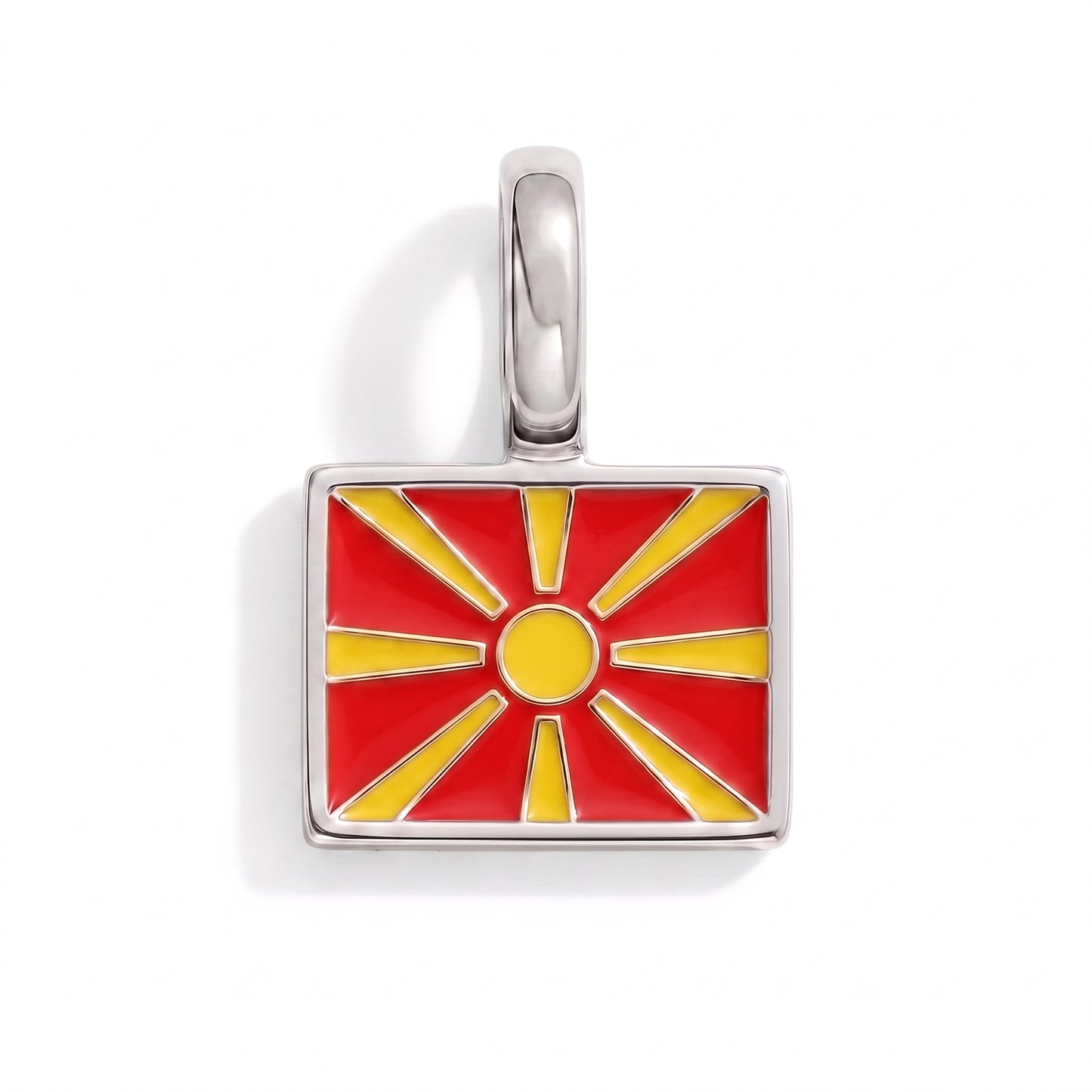 Charm - Flagge Eckig – Silber