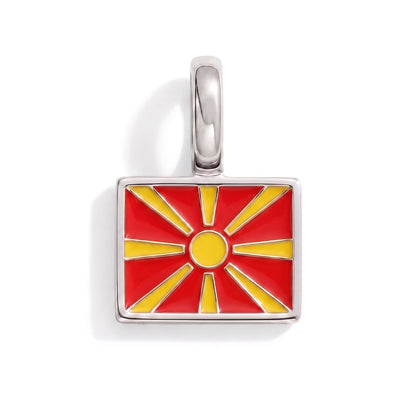 Charm - Flagge Eckig – Silber
