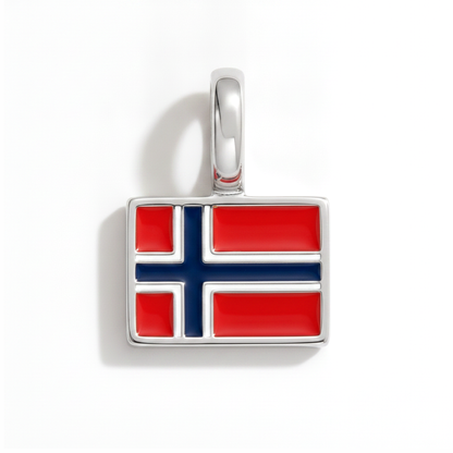 Charm - Flagge Eckig – Silber
