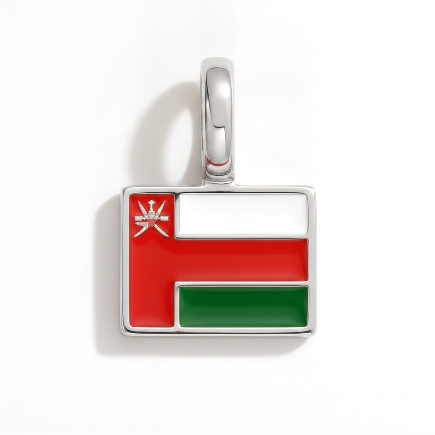 Charm - Flagge Eckig – Silber