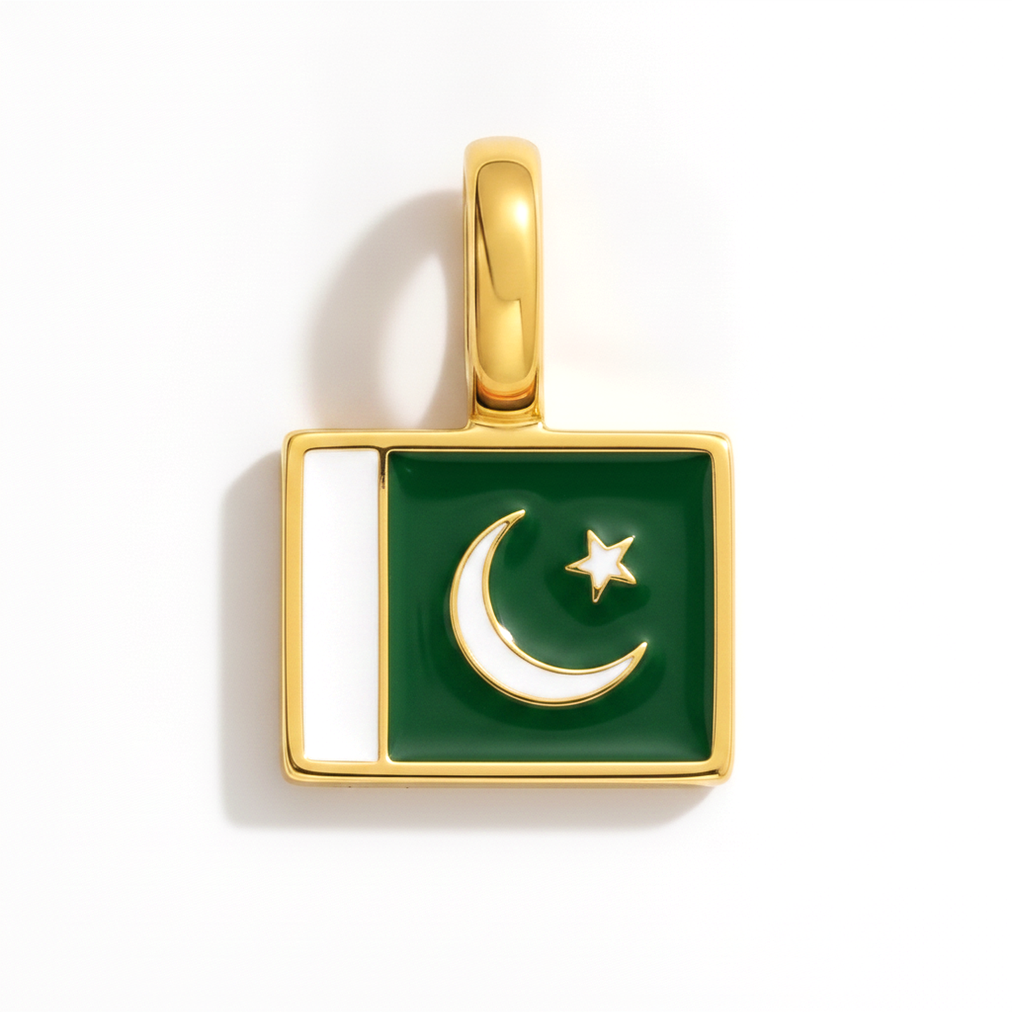 Charm - Flagge Eckig – Gold