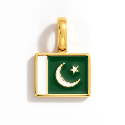 Charm - Flagge Eckig – Gold