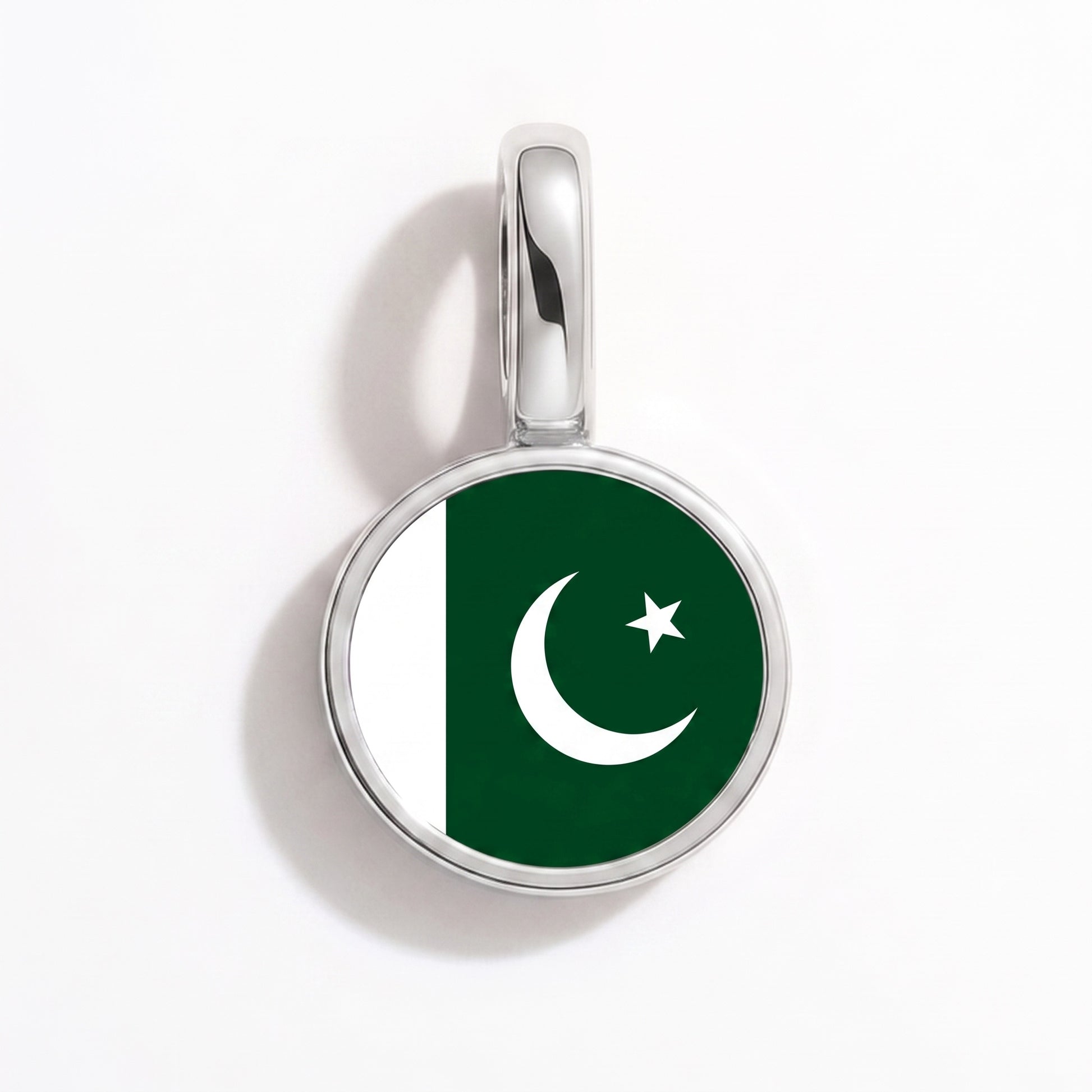 Pakistan Flagge – Charm Silber