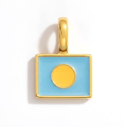 Charm - Flagge Eckig – Gold