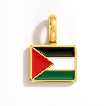 Charm - Flagge Eckig – Gold