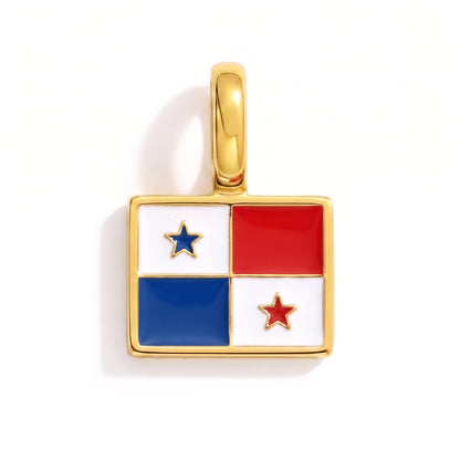 Charm - Flagge Eckig – Gold