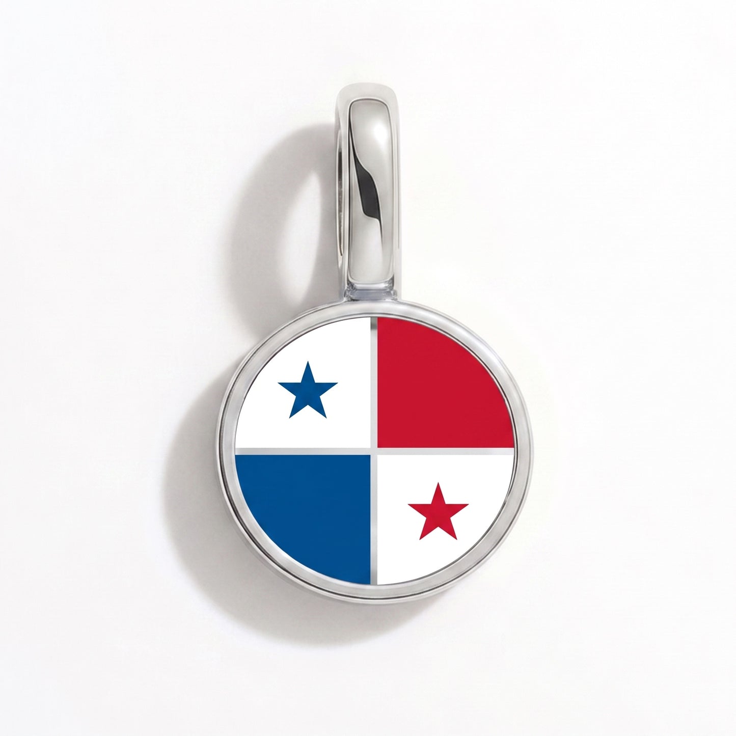 Panama Flagge – Charm Silber