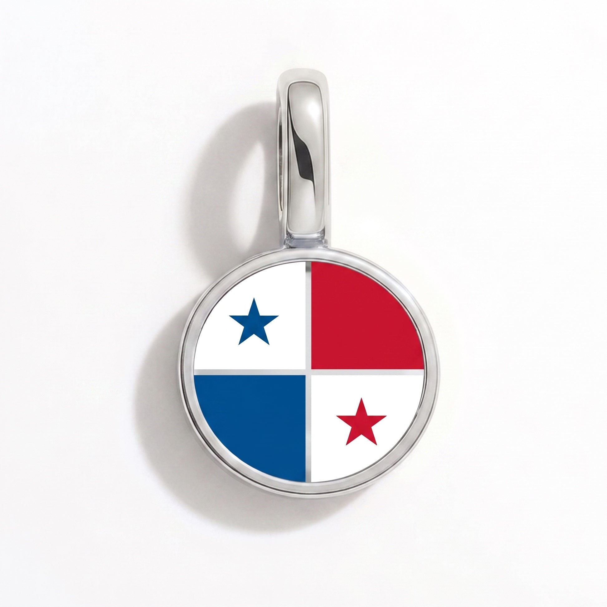 Panama Flagge – Charm Silber
