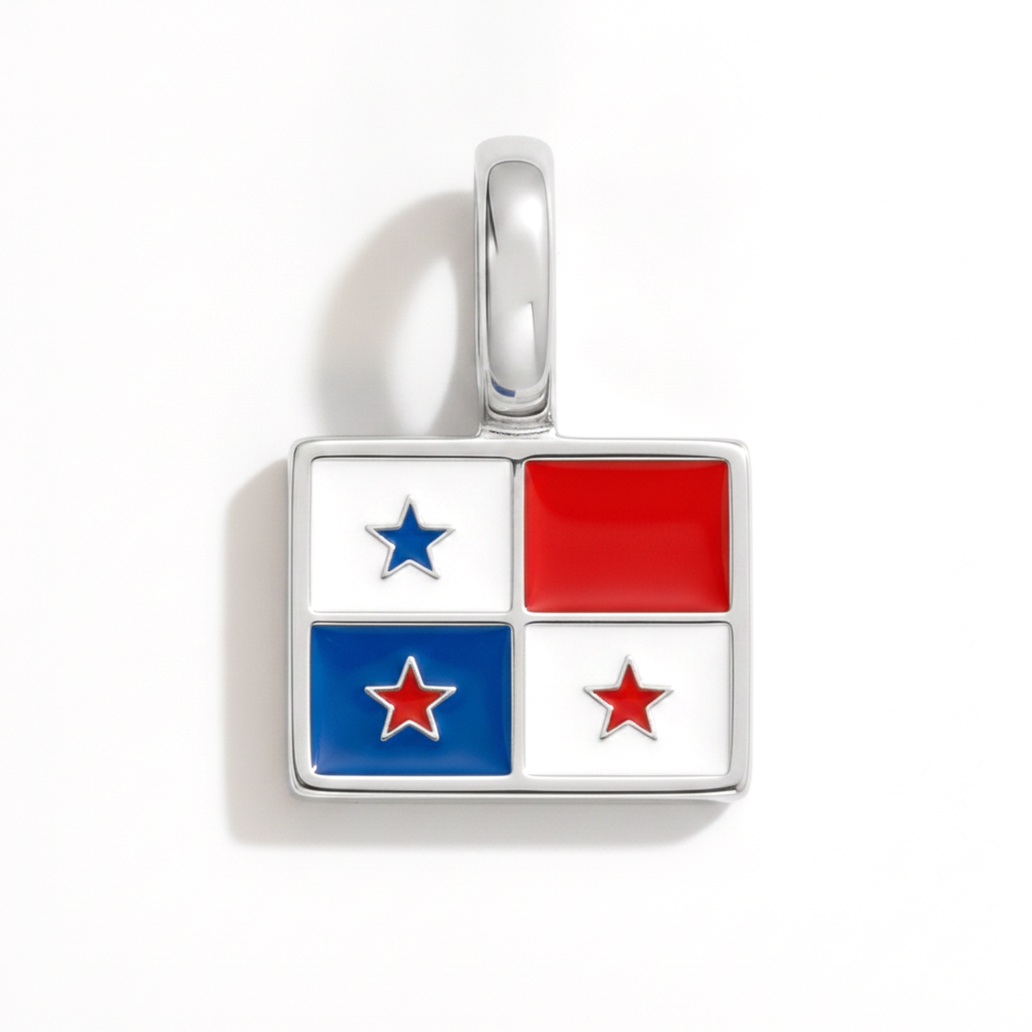 Charm - Flagge Eckig – Silber