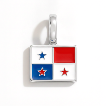 Charm - Flagge Eckig – Silber